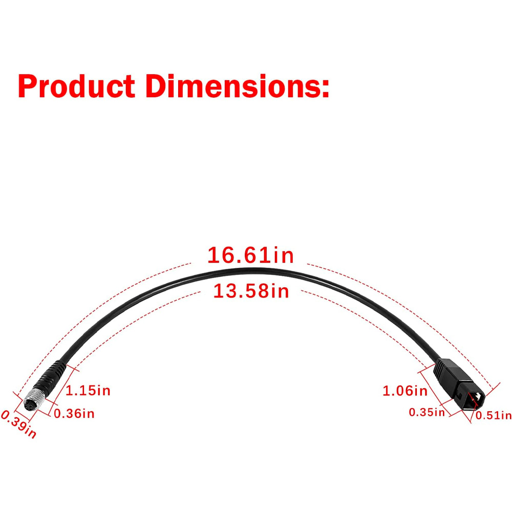 Cable adaptador de transductor - Fish Finder Transducer reseña y precio